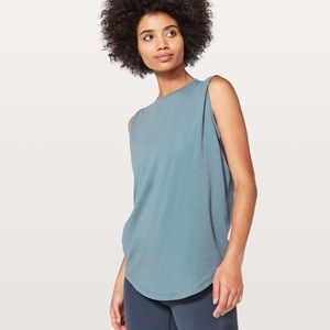 Lululemon Blue Brunswick Sleeveless Muscle Tank Top